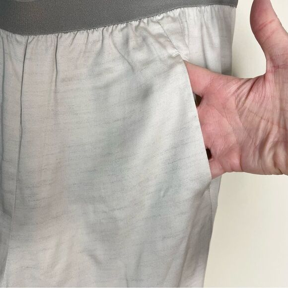 Vince Pants Jogger Soft Silky Pull On Modal Light Heathered Gray Size Medium - Picture 3 of 8